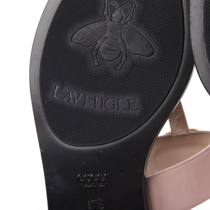 Gucci Calfskin GG Marmont Thong Sandals 37.5 Perfect Pink 10 of 10