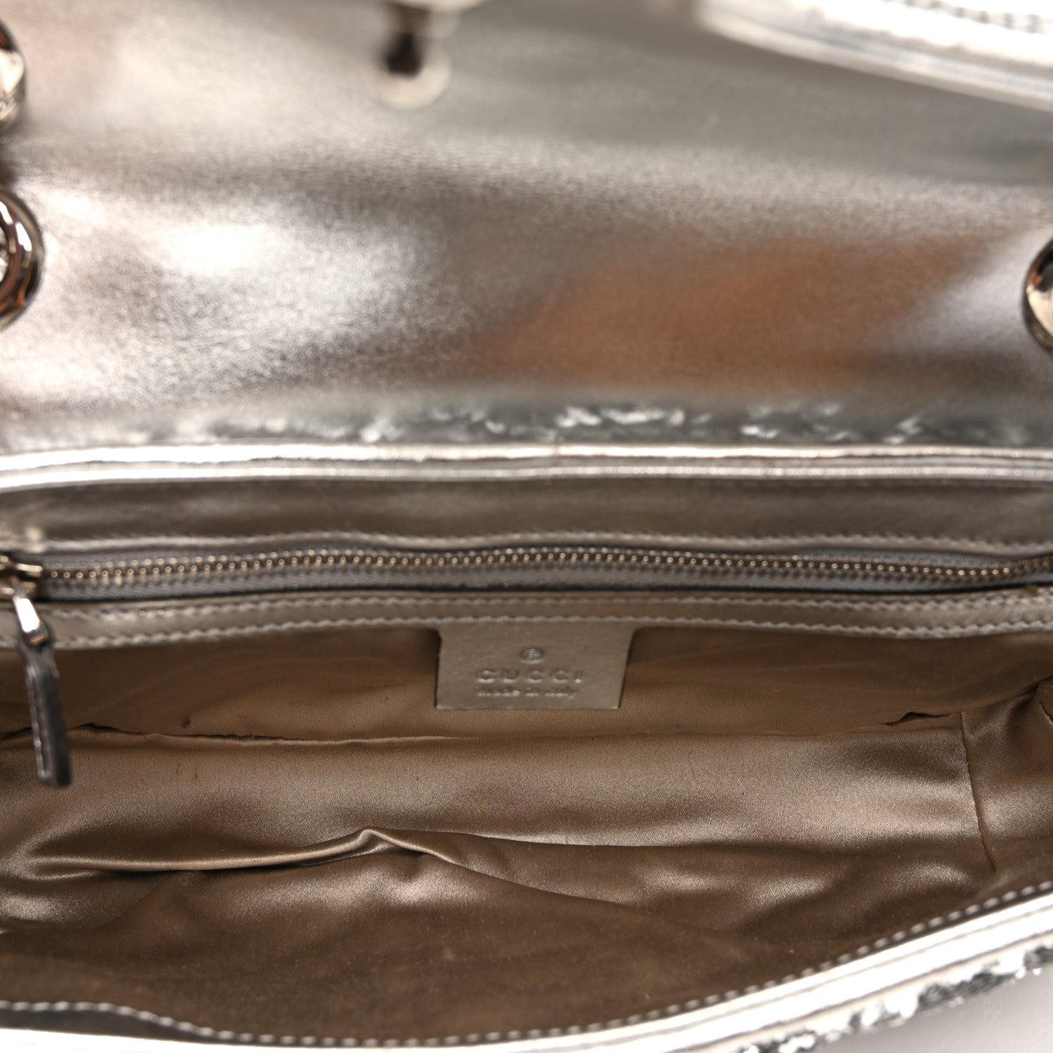 Gucci Sequin Matelasse Small GG Marmont Shoulder Bag Silver 5 of 15