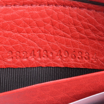 Gucci Pebbled Calfskin Soho Zip Around Wallet Red 6 of 6