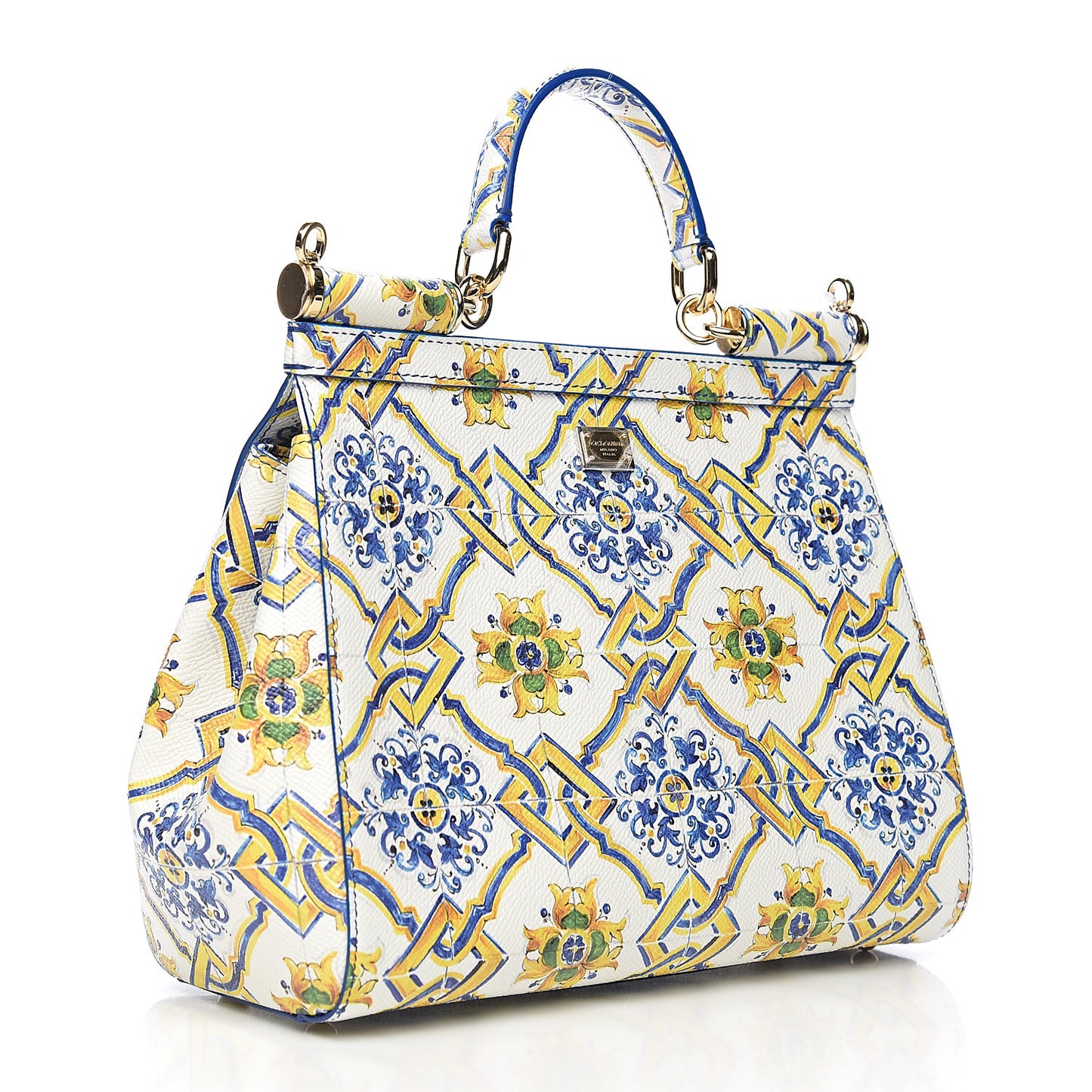 Dauphine Majolica Print Medium Miss Sicily Satchel Multicolor