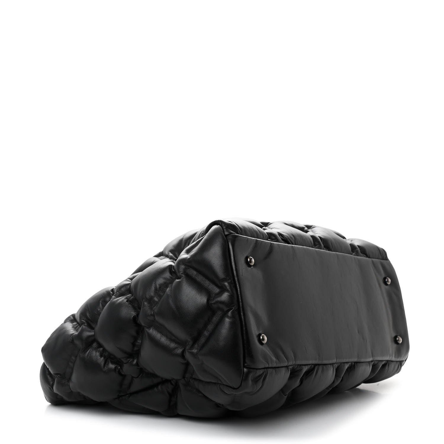 Chanel Calfskin Quilted Large Chesterfield Tote Black 5 of 12