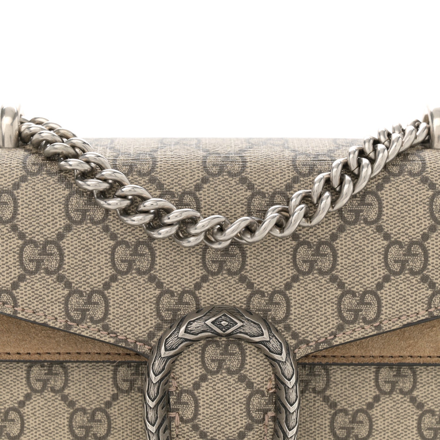 Gucci GG Supreme Monogram Mini Dionysus Shoulder Bag Taupe 8 of 12