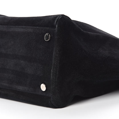 Saint Laurent Calfskin Suede Studded Reversible East West Shopping Tote Black 14 of 15