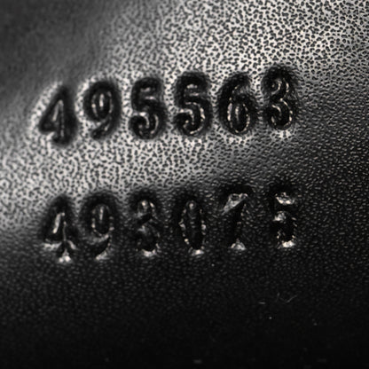 Gucci Soft GG Supreme Monogram Calfskin Web Double Buckle Backpack Black 7 of 10