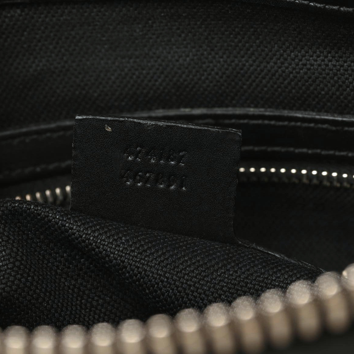 GG Supreme Monogram Appia Calfskin Web Flat Messenger Bag Black Grey