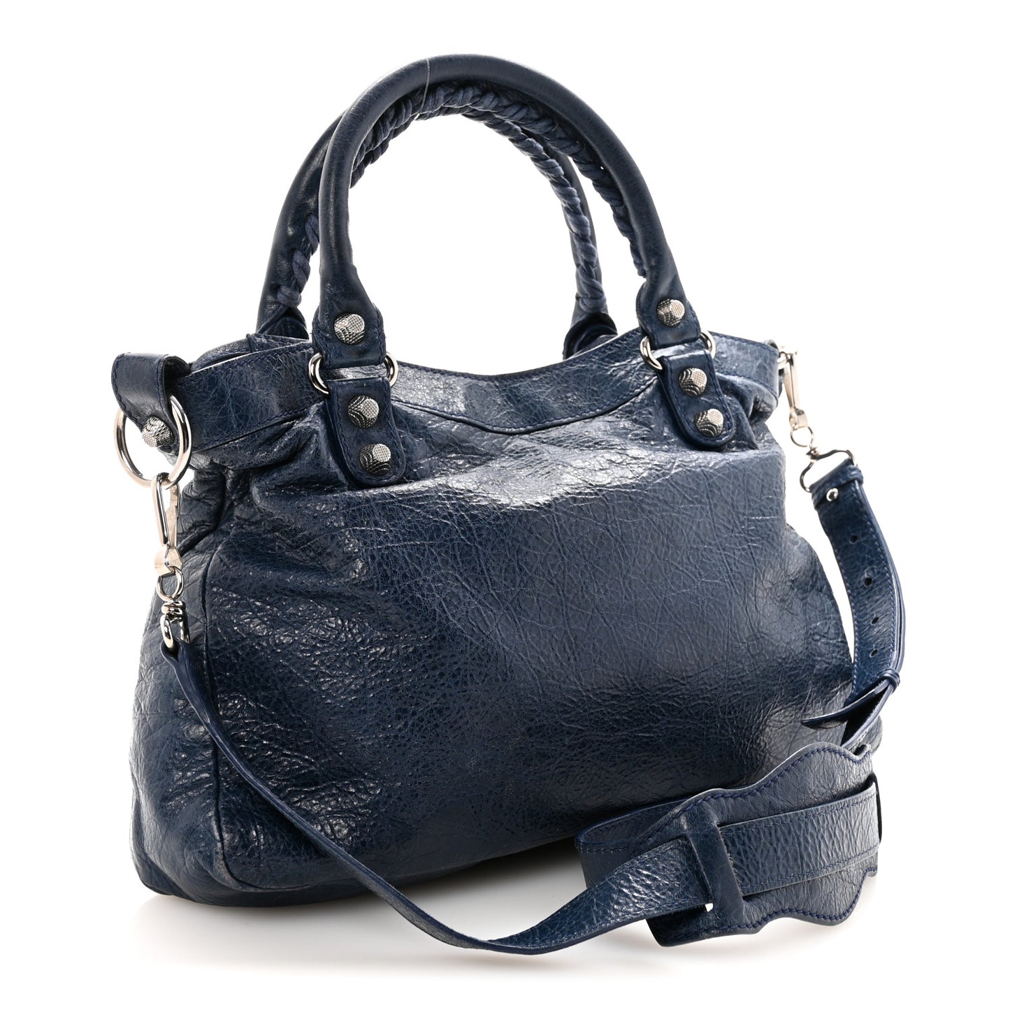 Agneau Giant 12 Silver Hardware Town Bleu Mineral