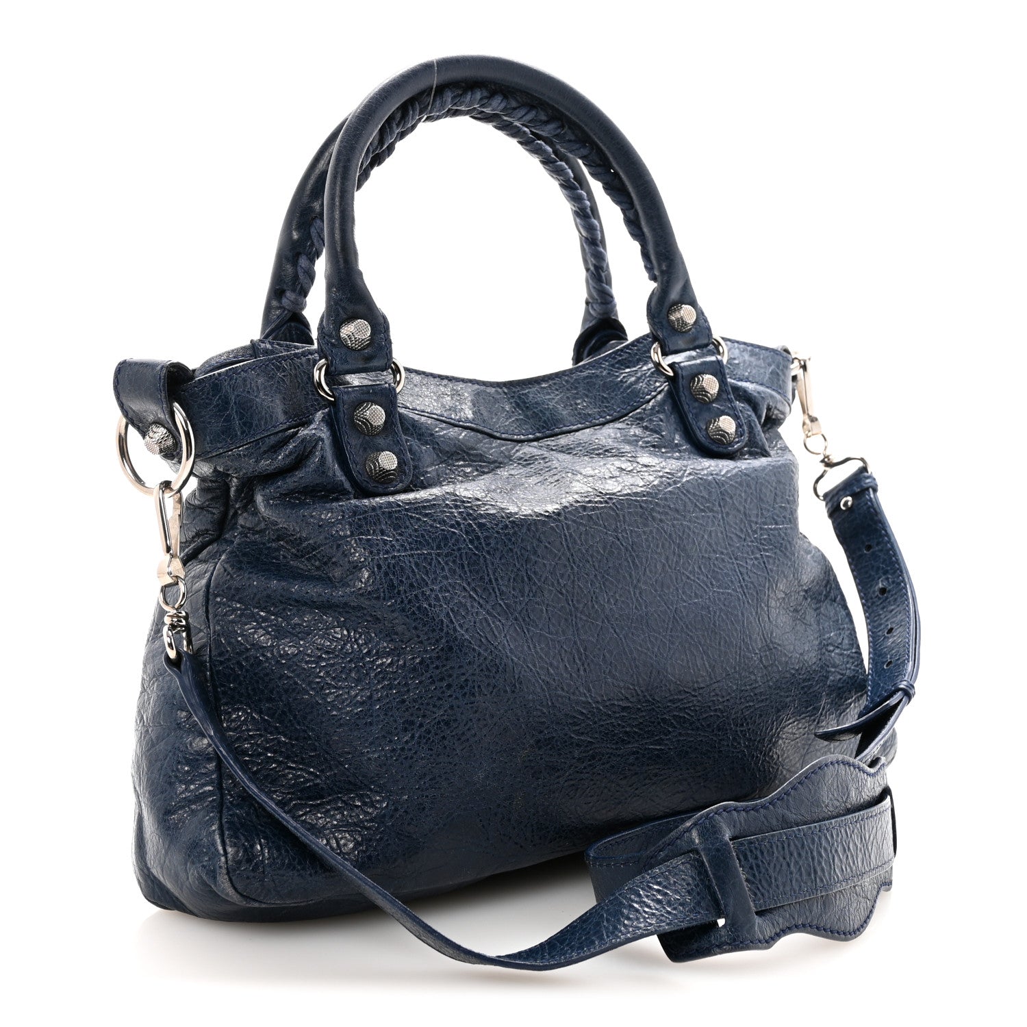 Balenciaga Agneau Giant 12 Silver Hardware Town Bleu Mineral 4 of 11