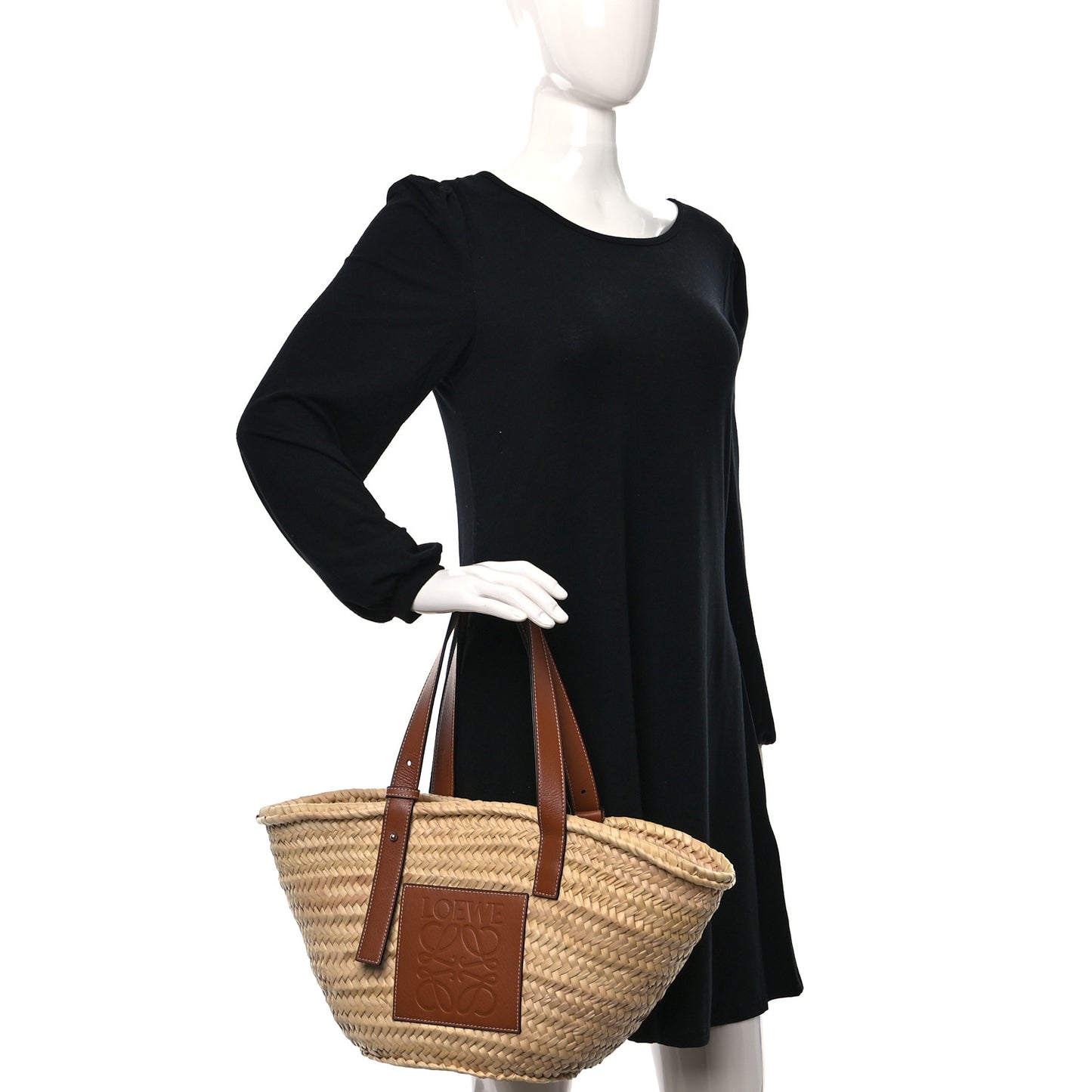 Raffia Basket Tote Bag Natural Tan