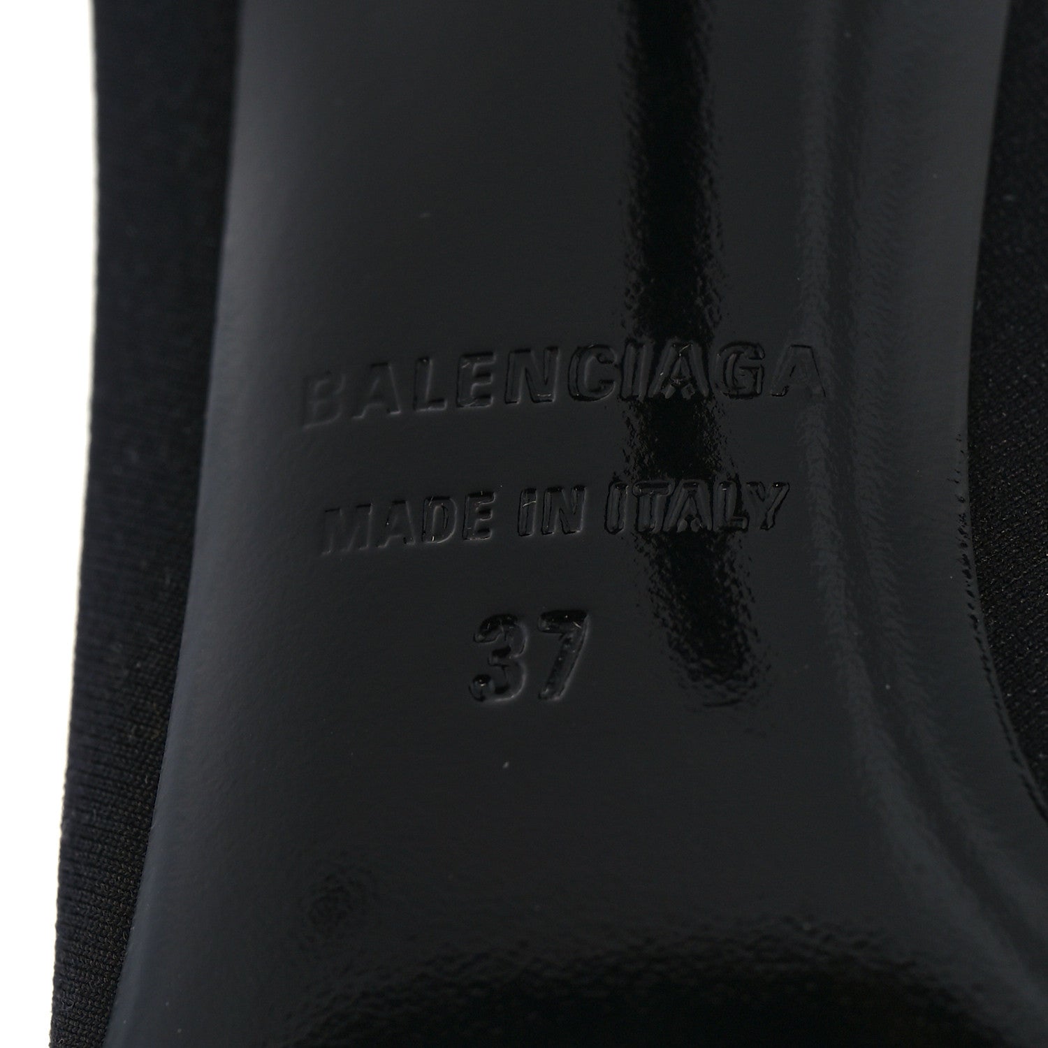 Balenciaga Matte Spandex Extreme Pointed Toe Knife 80mm Ankle Boots 37 Black 7 of 7