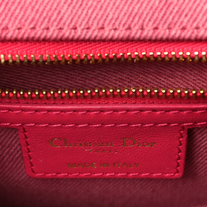 Christian Dior Denim Macrocannage Medium Caro Bag Fuchsia Multicolor 6 of 10