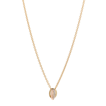 Cartier 18K Pink Yellow White Gold Baby Trinity Pendant Necklace 1 of 4