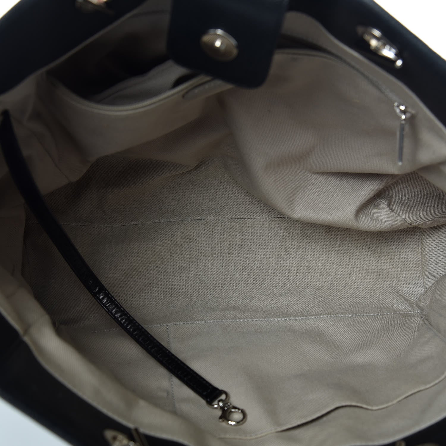 Chanel Glazed Calfskin Small Deauville Tote Black 5 of 10