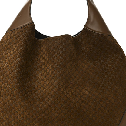 Gucci GG Suede B Large Shoulder Bag Brown 8 of 10