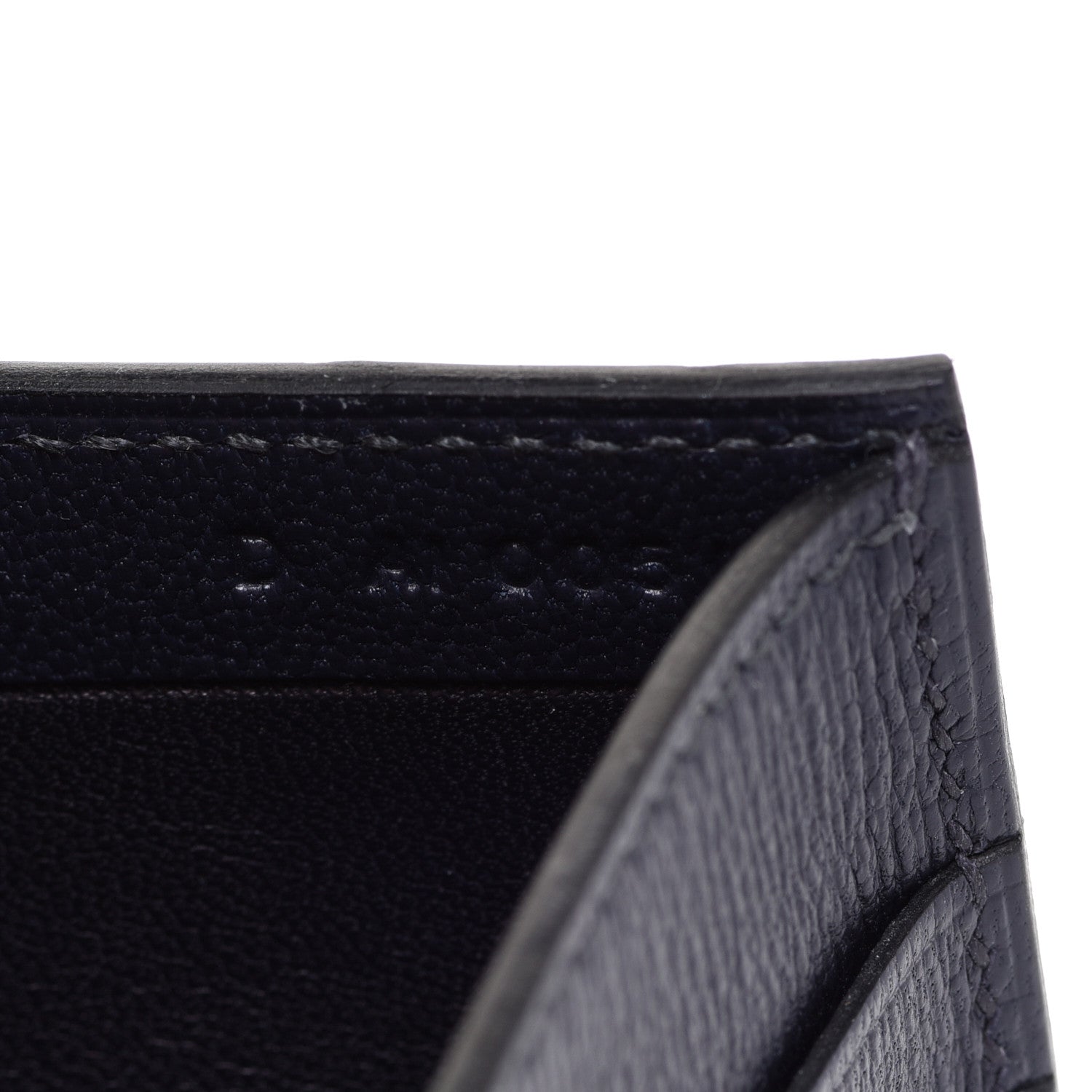 Hermes Matte Alligator Colorblock MC2 Copernic Compact Wallet Bleu Encre Bleu Electrique 7 of 8
