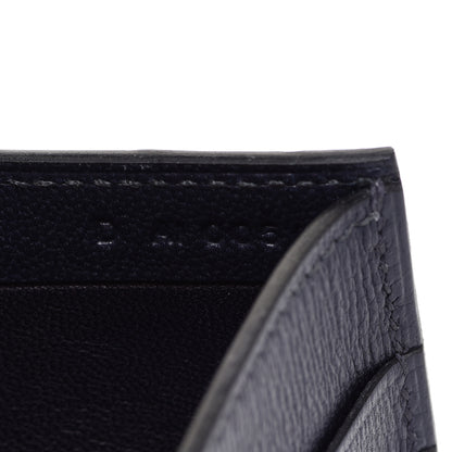 Hermes Matte Alligator Colorblock MC2 Copernic Compact Wallet Bleu Encre Bleu Electrique 7 of 8