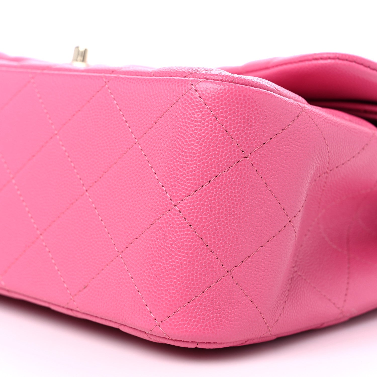 Chanel Caviar Quilted Jumbo Double Flap Pink 9 of 10