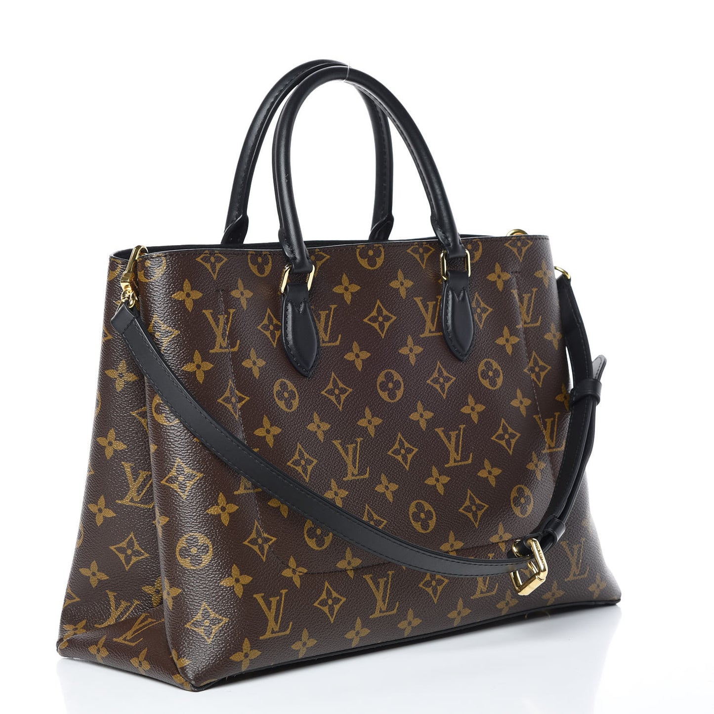Monogram Flower Tote Black