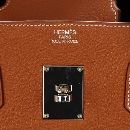 Hermes Taurillon Clemence JPG Shoulder Birkin II 42 Gold 9 of 26