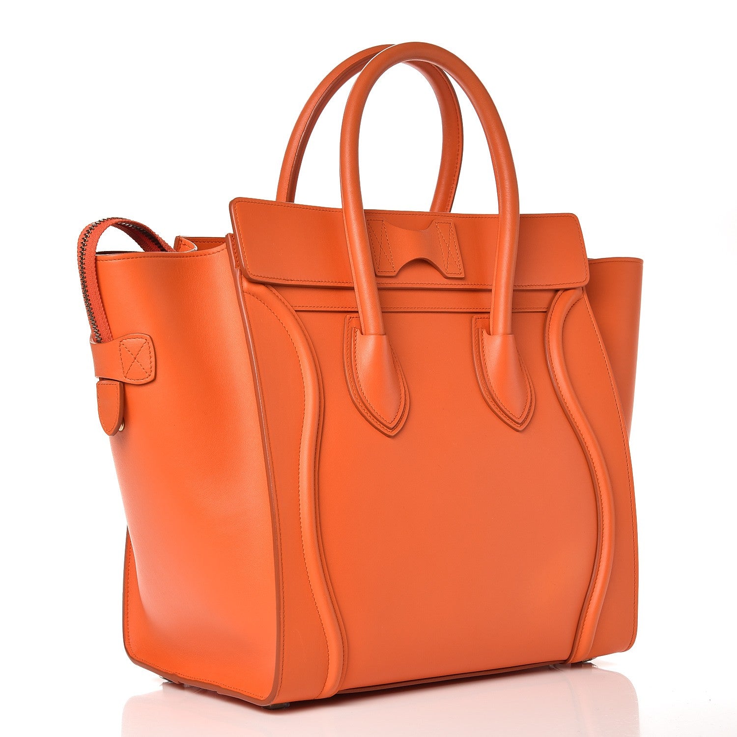 Celine Palmelato Mini Luggage Bright Orange 3 of 8