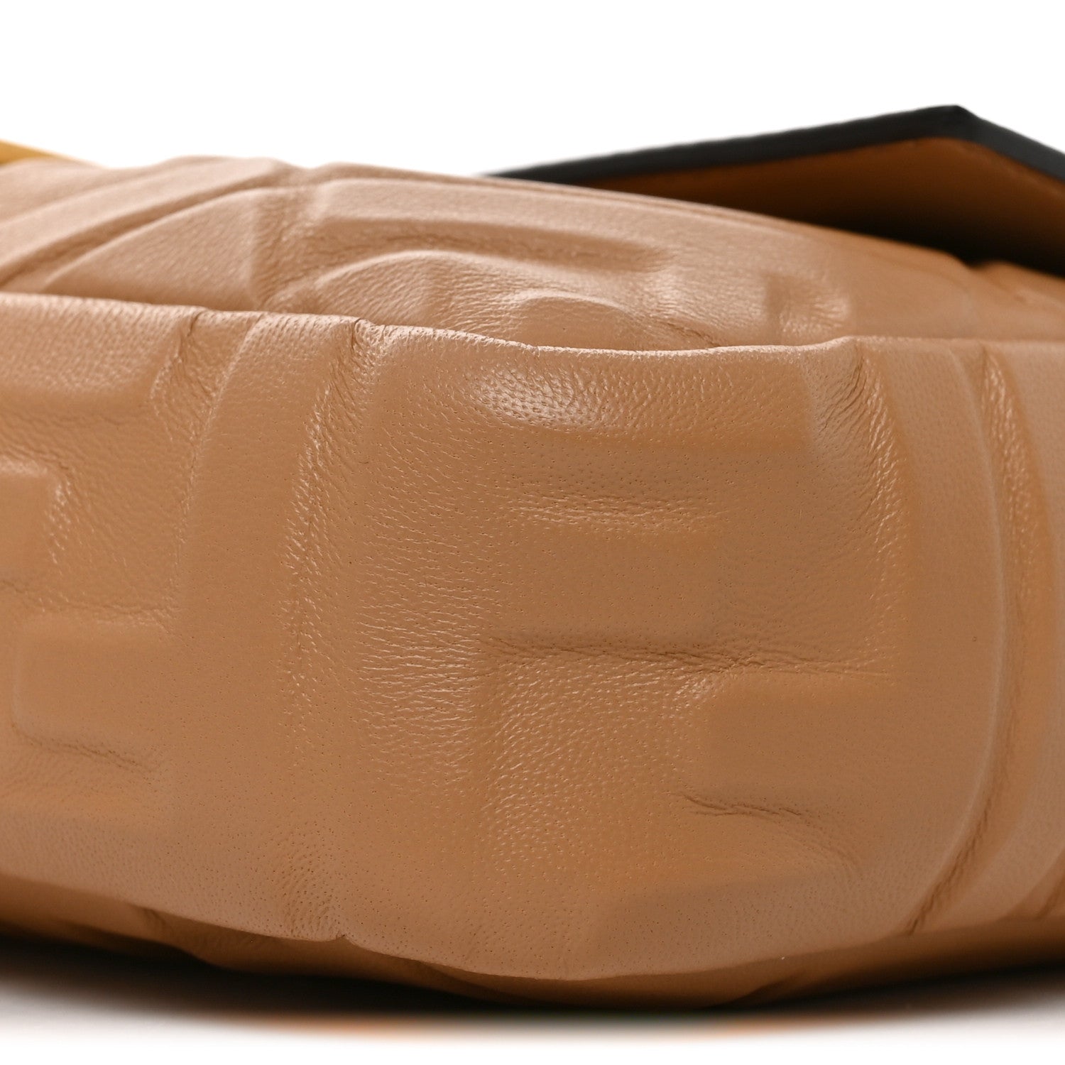 Fendi Nappa FF 1974 Embossed Baguette Miele Scuro 10 of 10