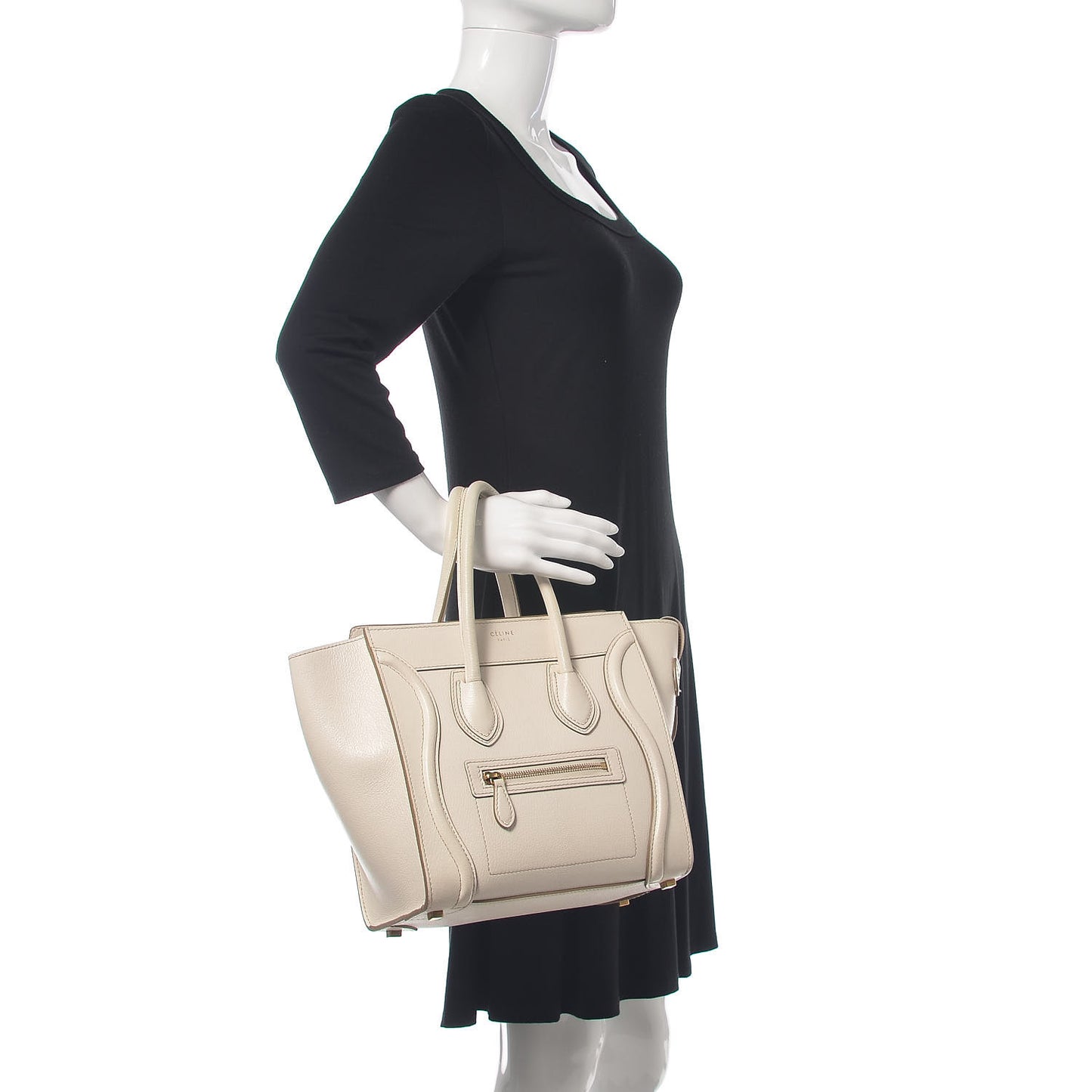 Goatskin Micro Luggage White