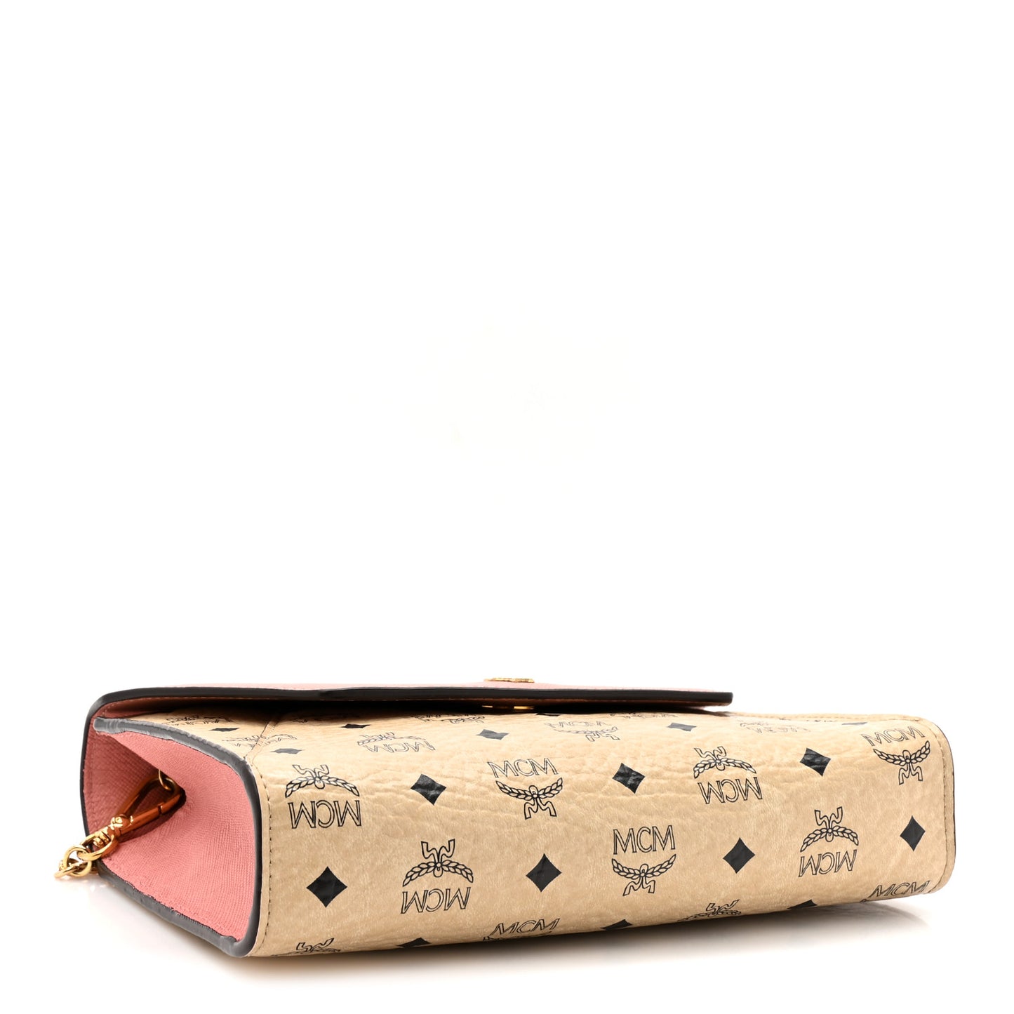 Visetos Tri-Fold Crossbody Beige Soft Pink