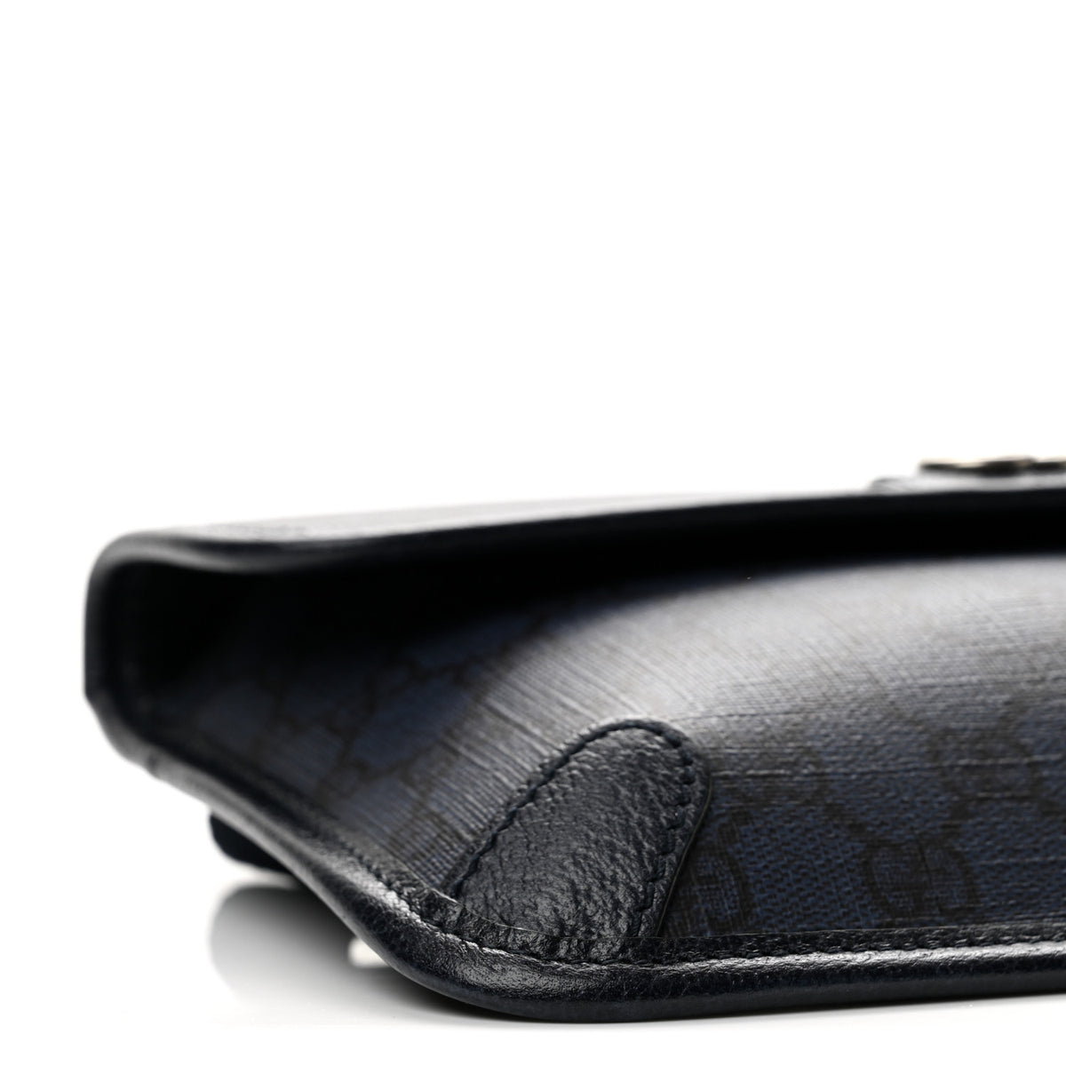GG Supreme Monogram Small Ophidia Belt Bag Navy Black