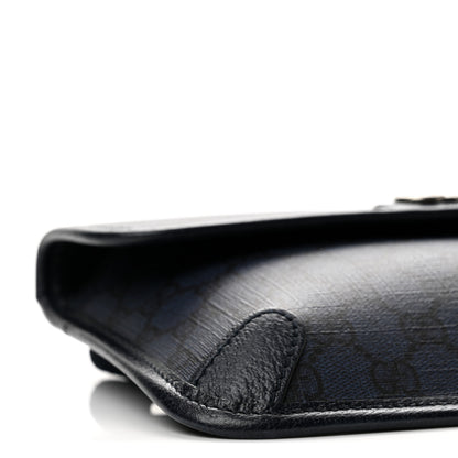 Gucci GG Supreme Monogram Small Ophidia Belt Bag Navy Black 9 of 12