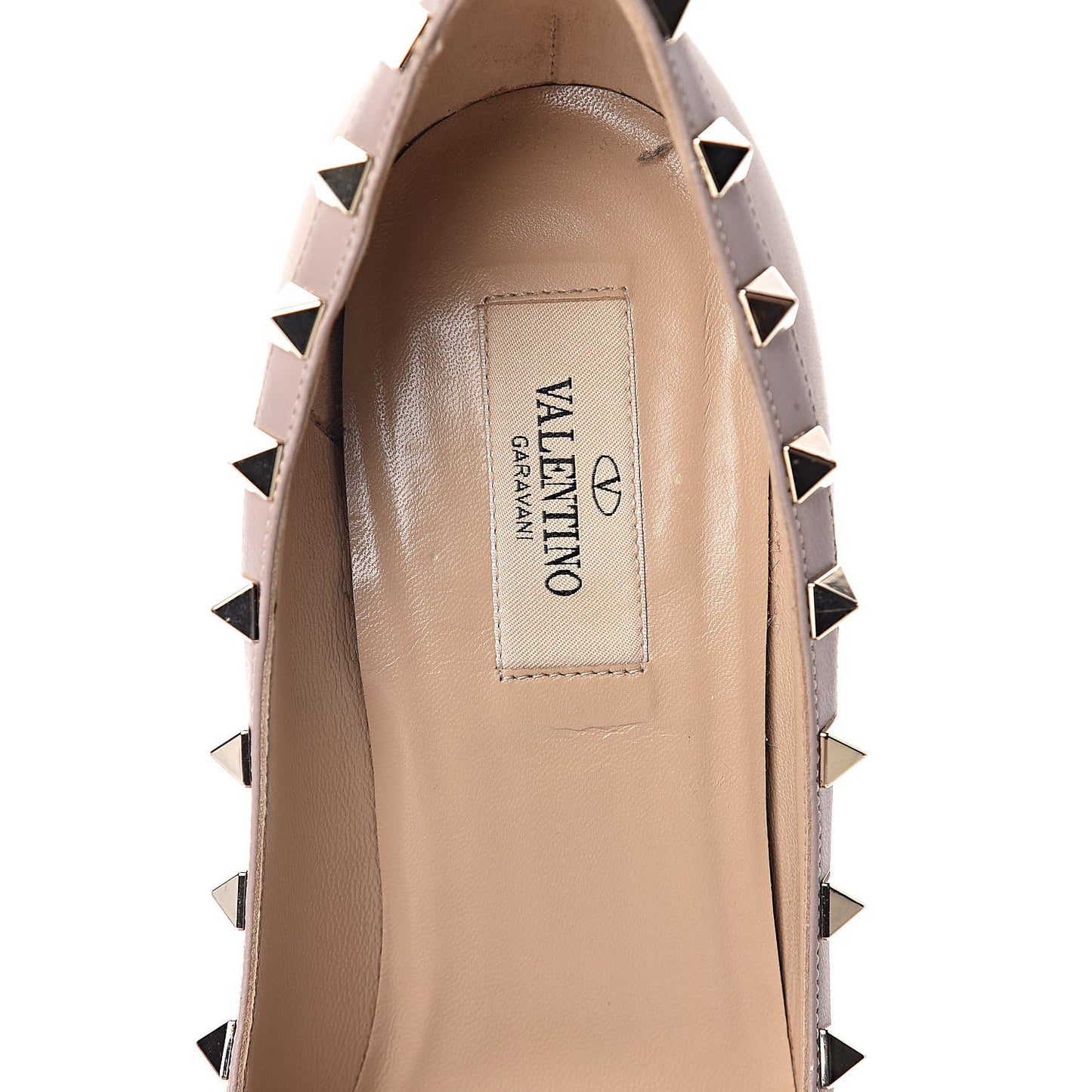 Nappa Rockstud 100mm Pumps 38.5 Soft Noisette Poudre