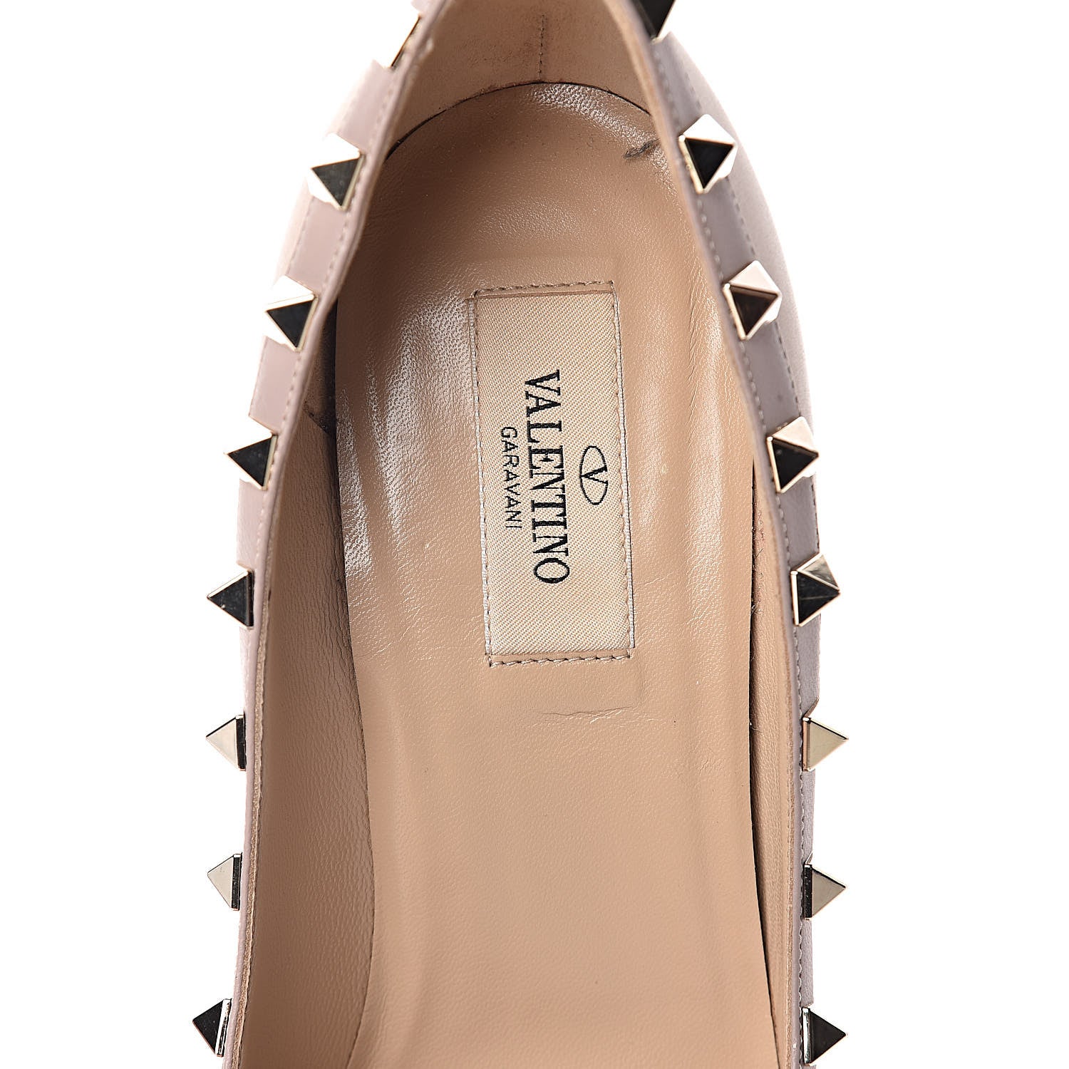 Valentino Garavani Nappa Rockstud 100mm Pumps 38.5 Soft Noisette Poudre 9 of 19