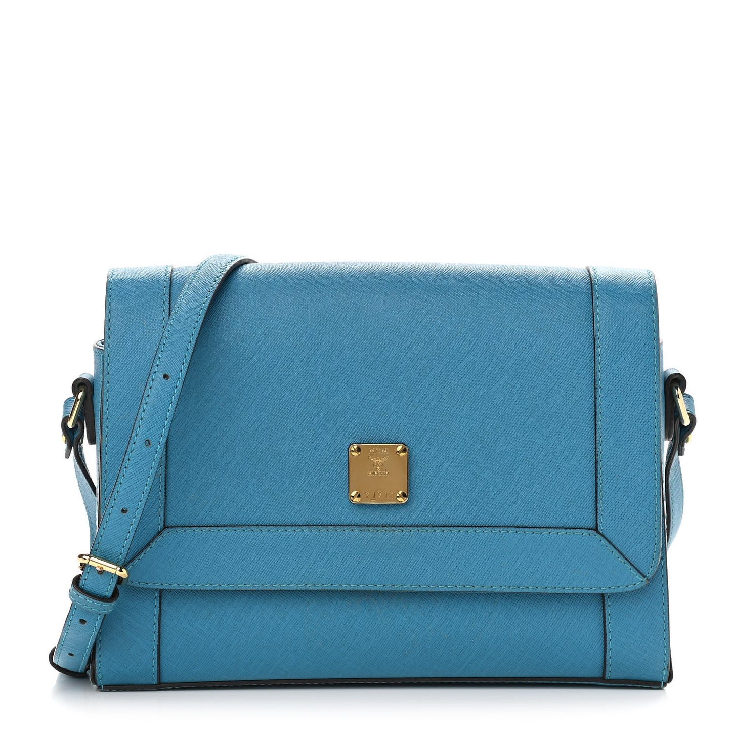 Saffiano Crossbody Bag Blue