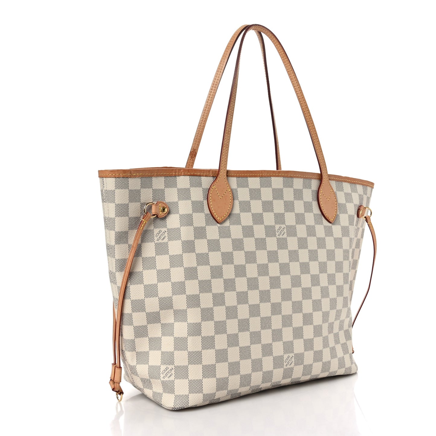 Damier Azur Neo Neverfull MM Rose Ballerine