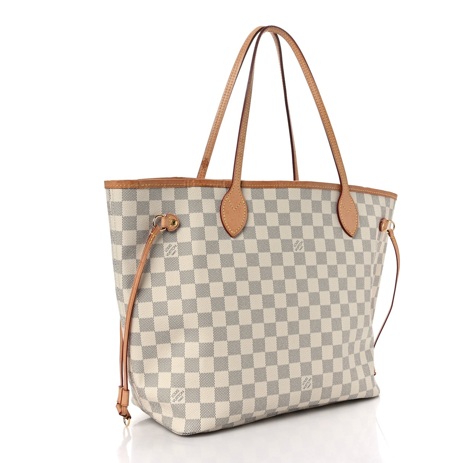 Louis Vuitton Damier Azur Neo Neverfull MM Rose Ballerine 4 of 9