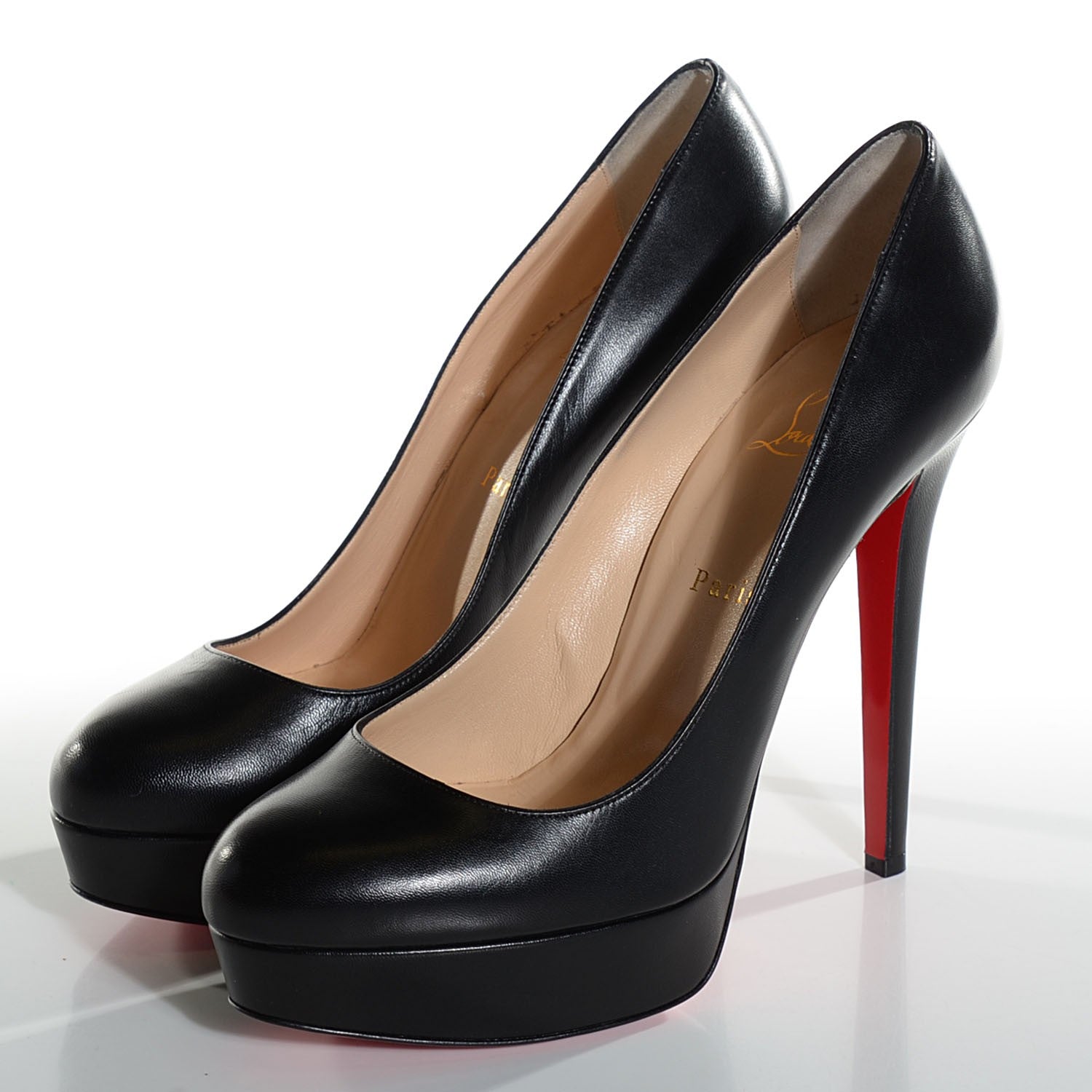 Christian Louboutin Nappa Bianca 140 Pumps 40 Black 3 of 6