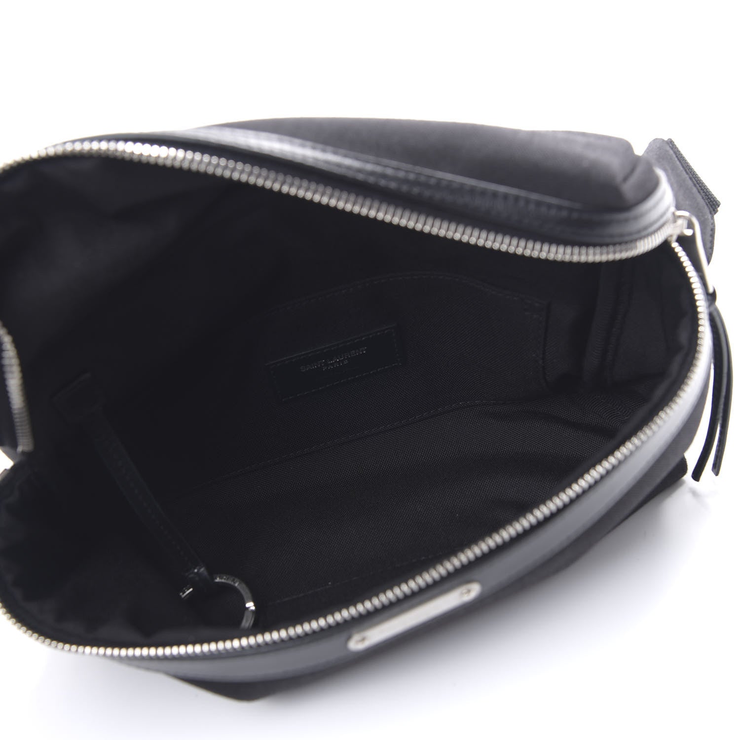 Saint Laurent Canvas Calfskin City Belt Bag Black 4 of 8