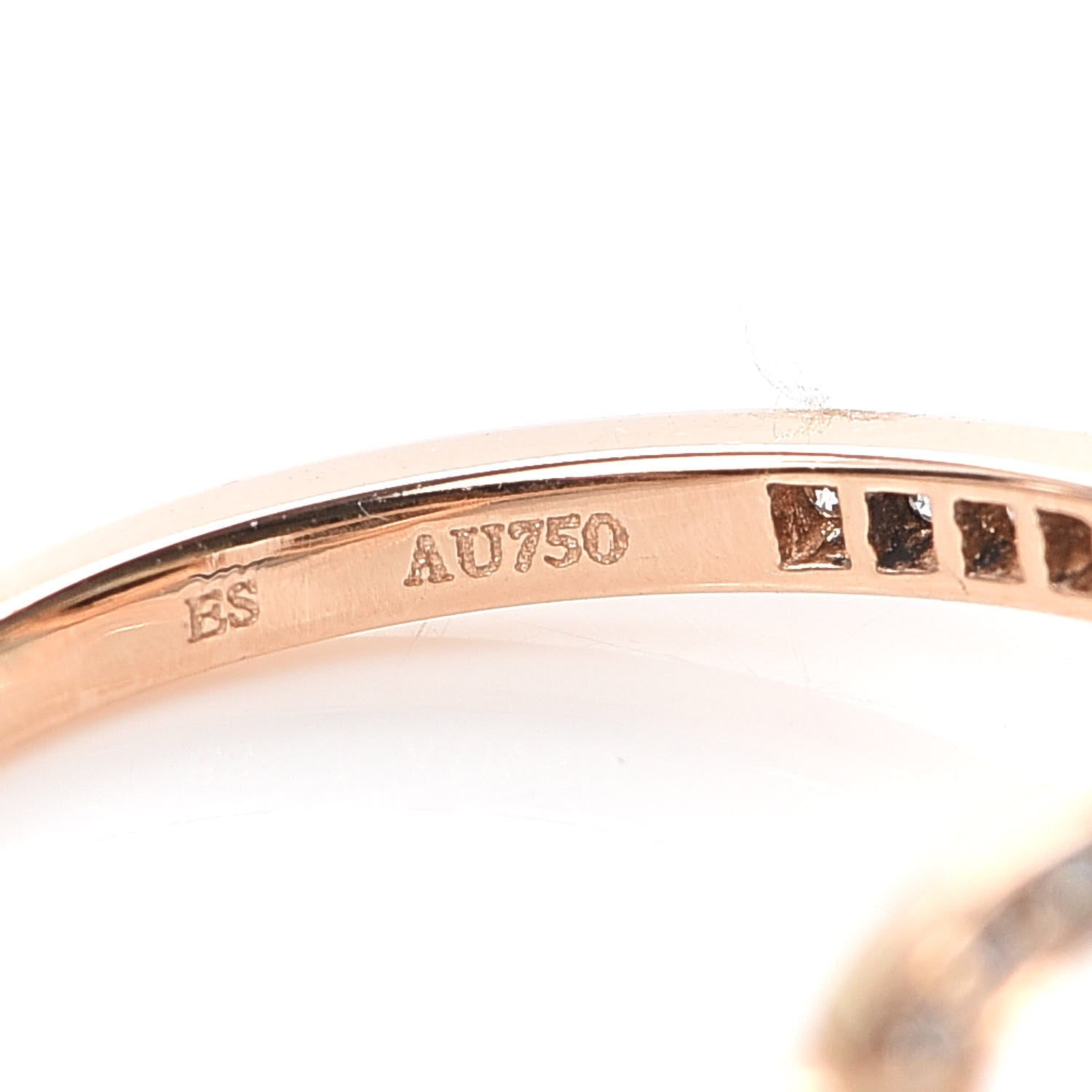 Tiffany 18K Rose Gold Diamond Infinity Ring 48 4.5 6 of 6