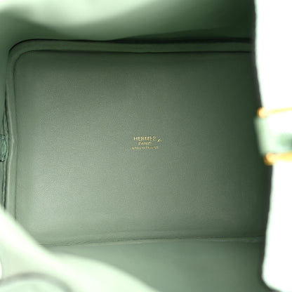 Hermes Matte Alligator Picotin Lock 18 Vert D Eau Vert D'Eau 5 of 10