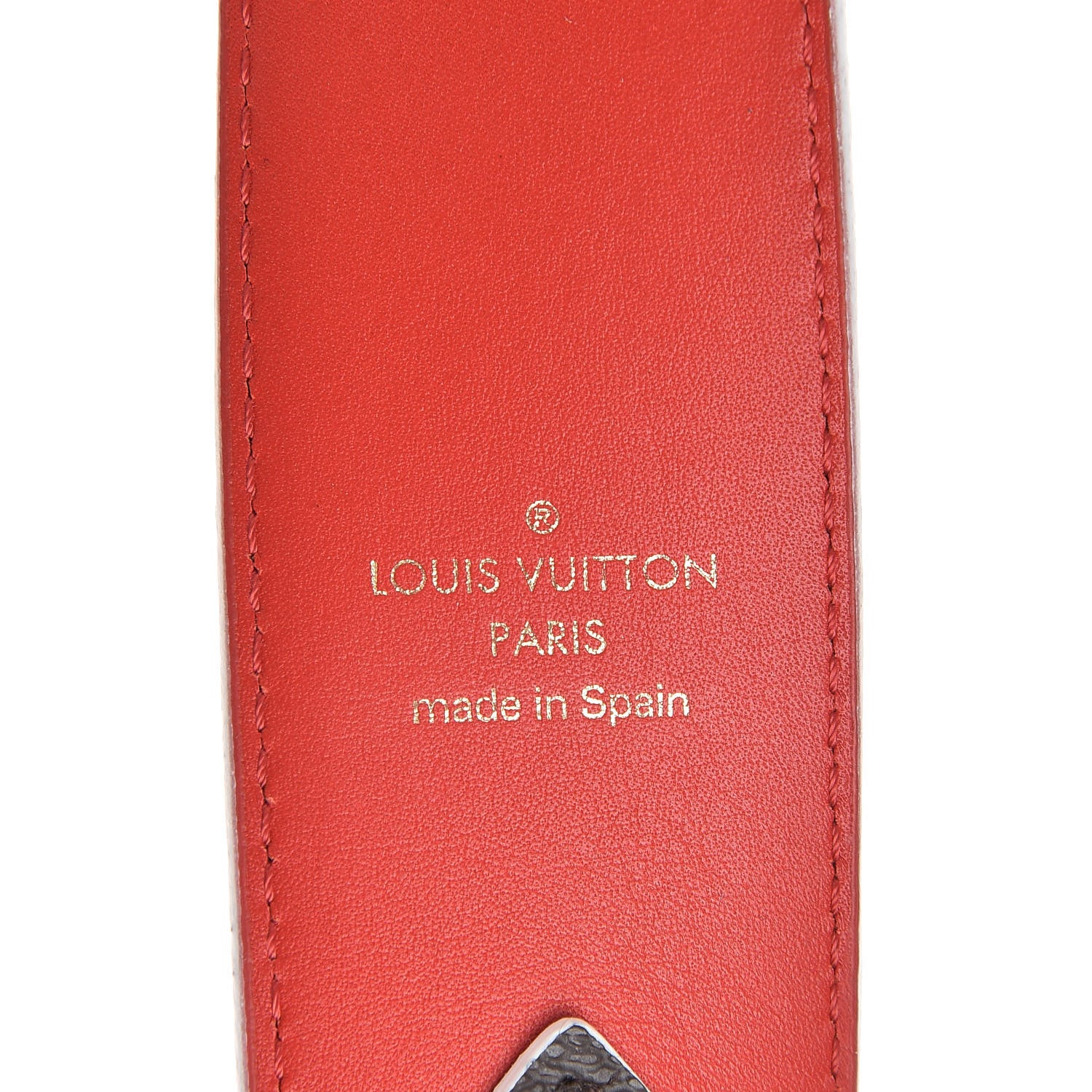 Louis Vuitton Monogram Bandouliere Shoulder Strap Red 3 of 5