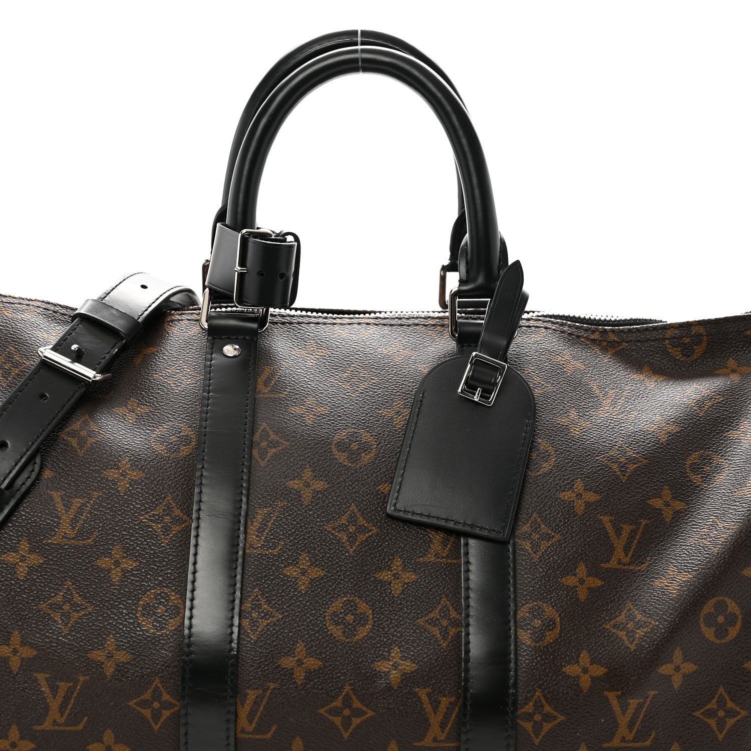 Louis Vuitton Monogram Macassar Keepall Bandouliere 45 7 of 13