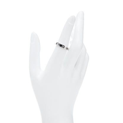 Tiffany 18K White Gold Diamond Atlas Pierced Ring 54 6.75 2 of 4