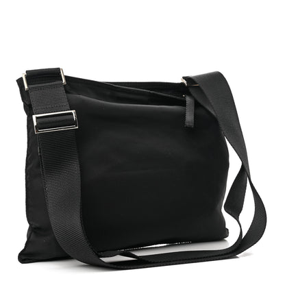 Prada Nylon Vela Flat Messenger Bag Black 3 of 10