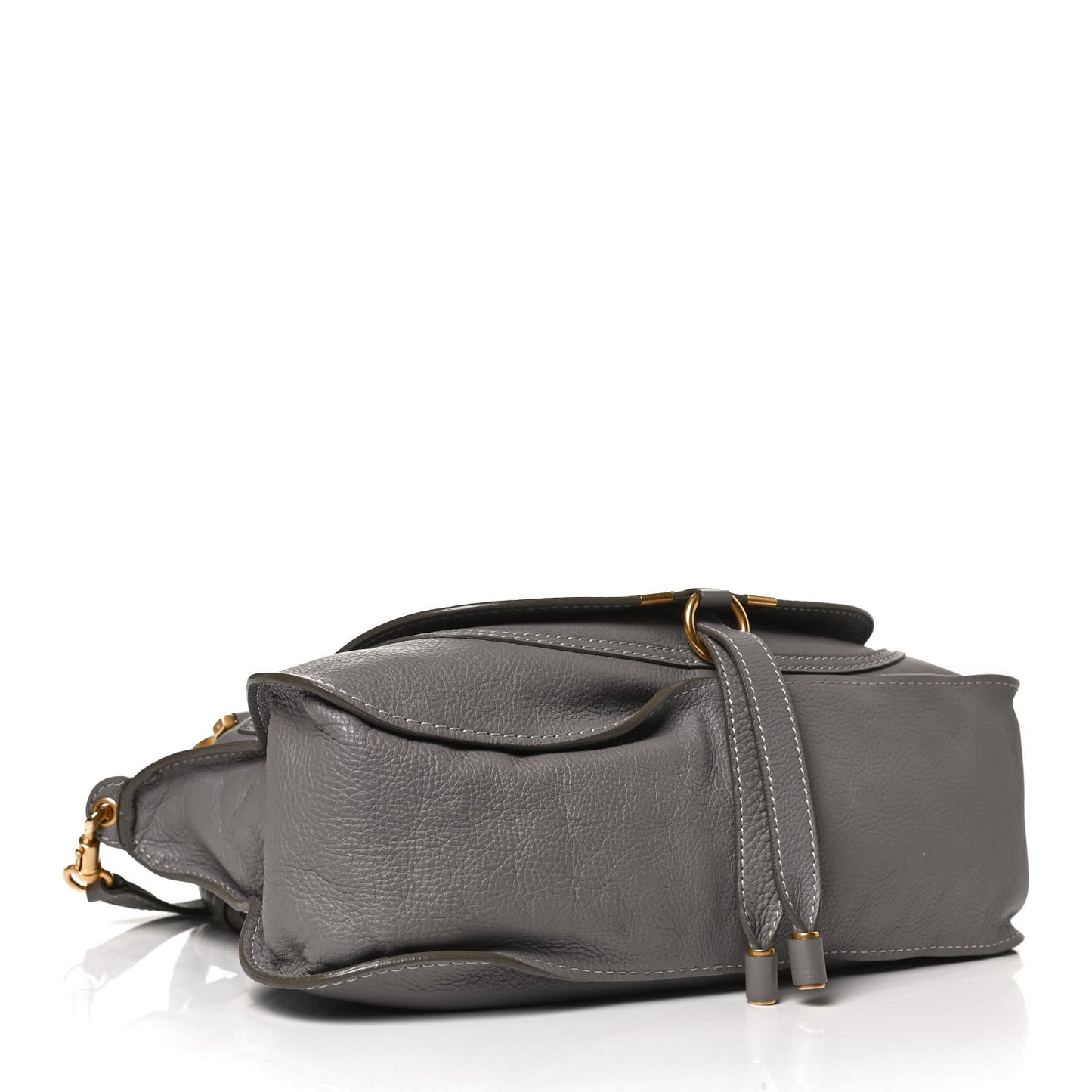 Calfskin Medium Marcie Satchel Cashmere Grey