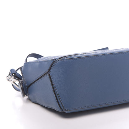Loewe Calfskin Mini Puzzle Bag Blue 7 of 9