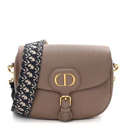 Christian Dior Grained Calfskin Large Bobby Flap Warm Taupe 1 of 11