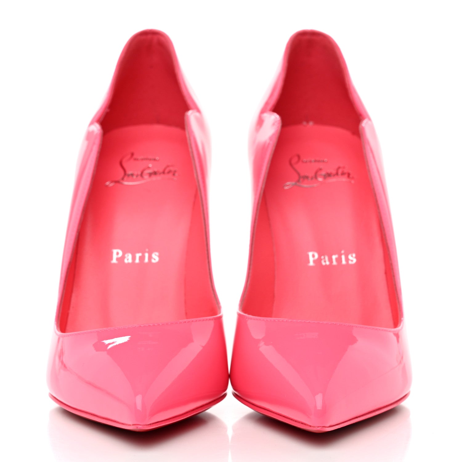 Christian Louboutin Patent Hot Chick 100 Pumps 35 Pinky 2 of 7
