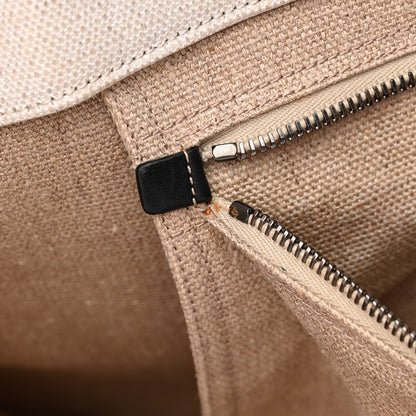 Saint Laurent Linen Calfskin Rive Gauche Tote Optic White 11 of 17