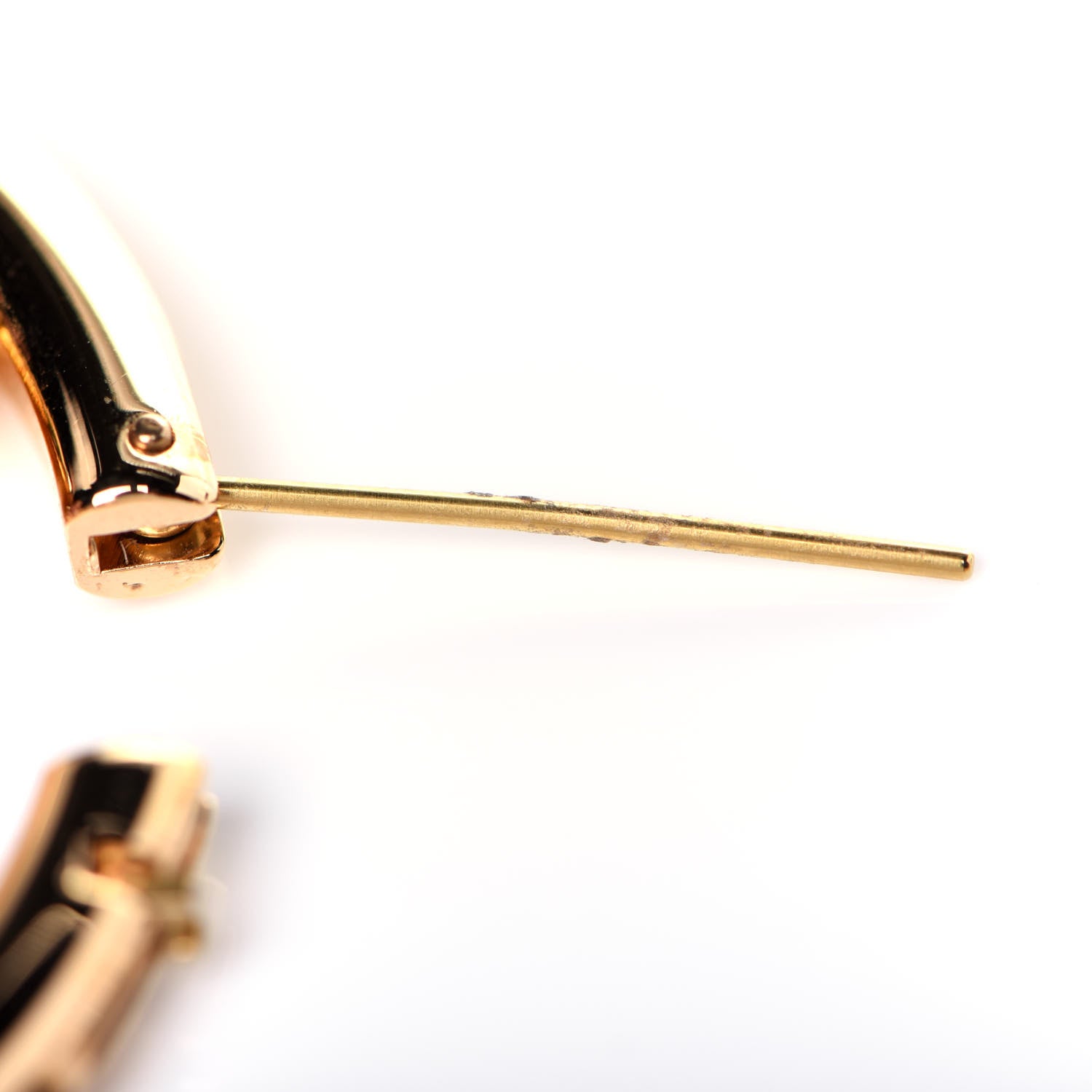 Louis Vuitton Metal Louise Hoop Earrings Gold 5 of 6