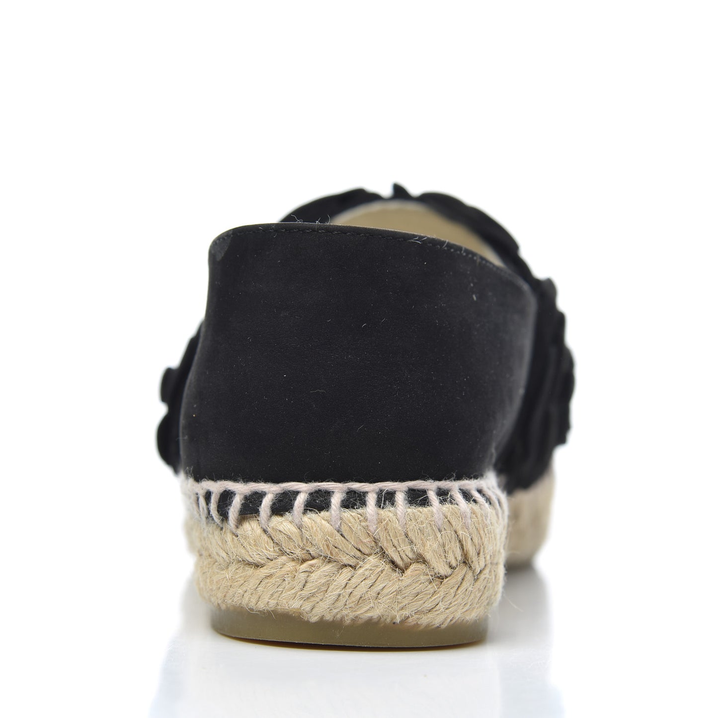 Suede Camellia CC Espadrilles 37 Black