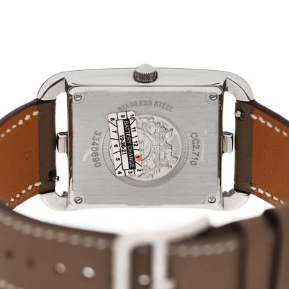 Hermes Stainless Steel Swift 29mm Cape Cod Quartz Watch Etoupe 4 of 5