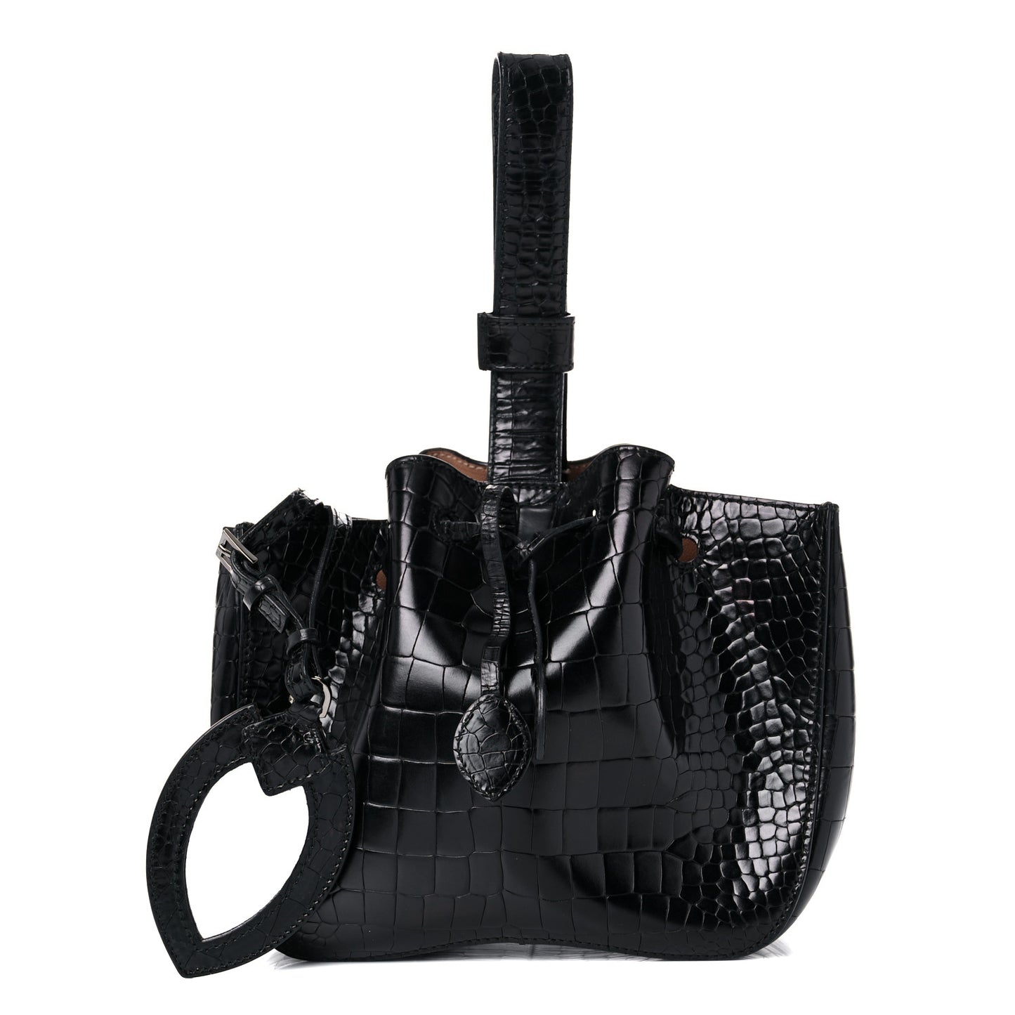 Alligator Rose-Marie 19 Bag Black